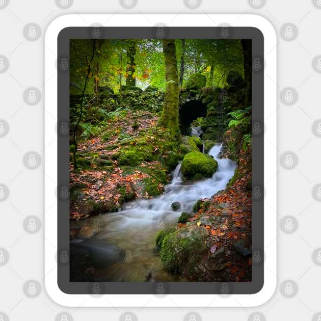 Lake District Waterfall Sticker by Graz-Photos